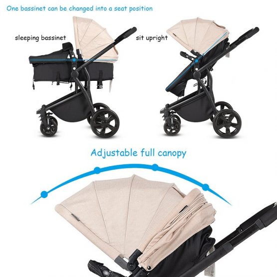 stroller with upright seat