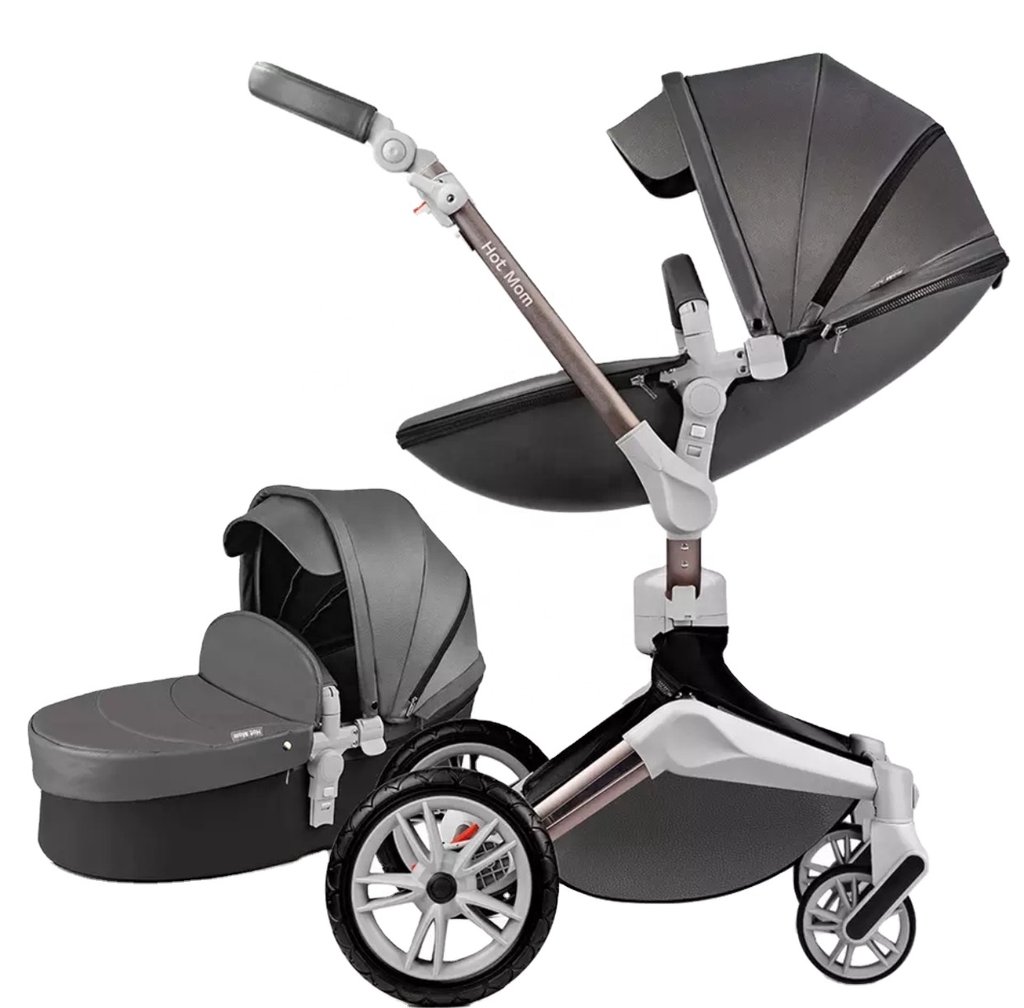 grey pram set