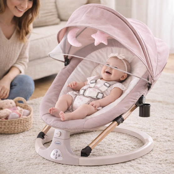 pink baby bouncer
