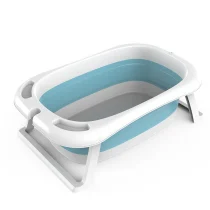 Cuetably Foldable/Collapsible Bath Baby Bath Tub – Blue