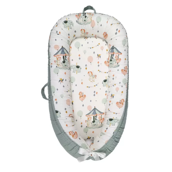 Circus Fest Baby Nest Lounger – 100% Cotton